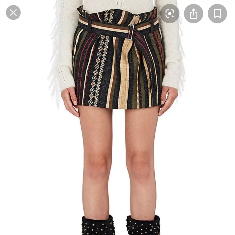 Saint Laurent “Ikat”stripe skirt
